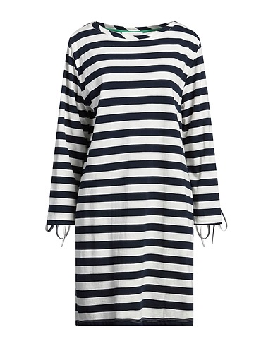 SOLOTRE Short dress Navy blue 100% Cotton