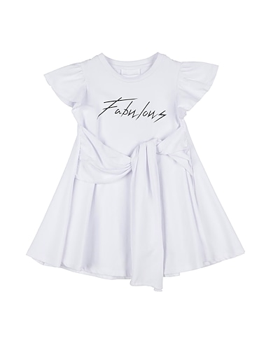 FUN & FUN Dress White 95% Cotton, 5% Elastane