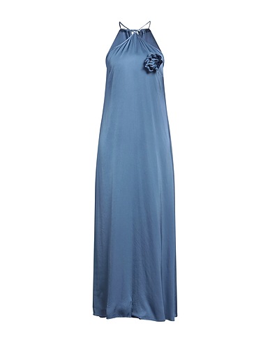 KAOS JEANS Long dress Slate blue 100% Viscose