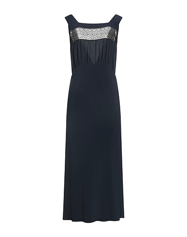 SEAFARER Long dress Midnight blue 69% Acetate, 31% Silk