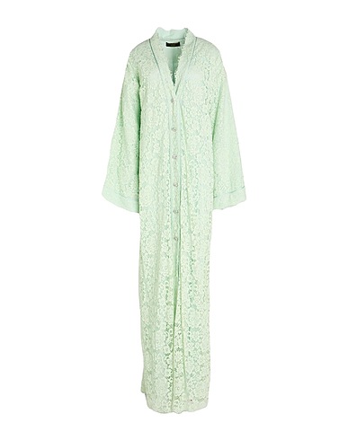 DOLCE&GABBANA Long dress Light green 50% Cotton, 41% Viscose, 9% Polyamide