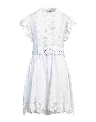 DREAM CATCHER Midi dress White 100% Cotton
