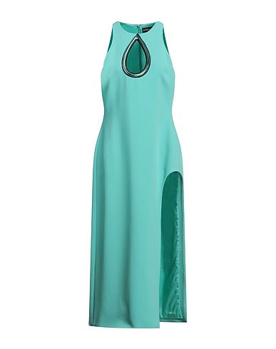 DAVID KOMA Long dress Turquoise 52% Acetate, 45% Viscose, 3% Elastane