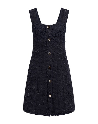 DREAM CATCHER Vestito corto Blu navy 80% Poliestere, 18% Fibra di metallo, 2% Elastan
