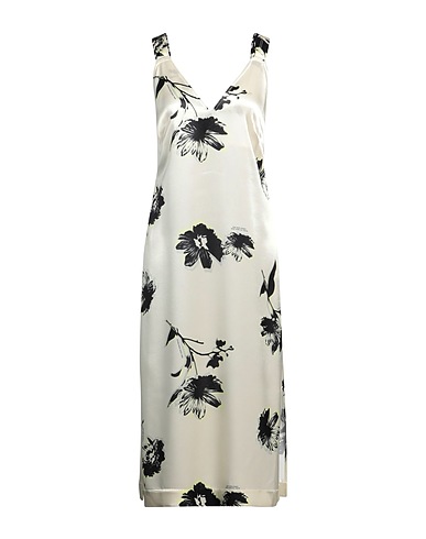 CALVIN KLEIN Midi dress Ivory 73% Acetate, 27% Polyester