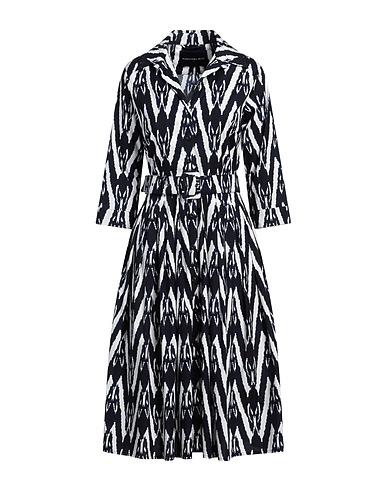 SAMANTHA SUNG Midi dress Midnight blue 97% Cotton, 3% Elastane