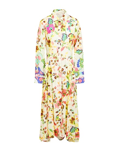 ANJUNA Long dress Ivory 100% Cotton
