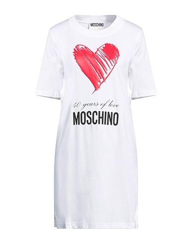 MOSCHINO Short dress COUTURE White 100% Cotton