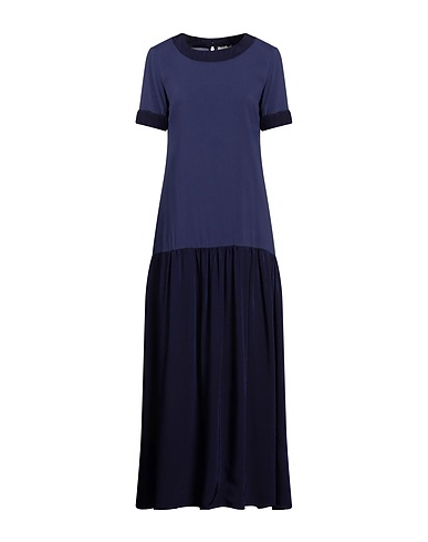 ALESSIA SANTI Long dress Dark purple 57% Viscose, 43% Cupro