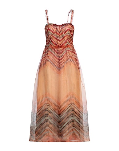 ULLA JOHNSON Long dress Sand 100% Silk