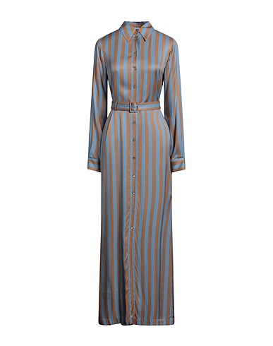 ASPESI Long dress Slate blue 100% Viscose