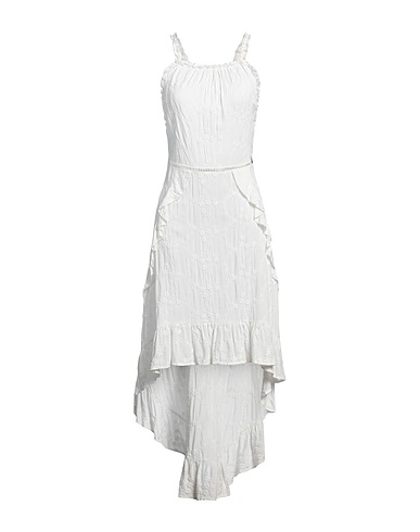 PEPE JEANS Midi dress White 100% Viscose