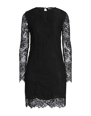 ANTONELLI Short dress Black 70% Cotton, 30% Polyamide