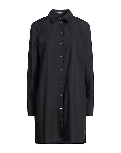 KARL LAGERFELD Hemdkleid Schwarz 100% Organische Baumwolle