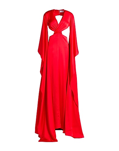 ATELIER LEGORA Long dress Red 40% Polyamide, 30% Viscose, 20% Polyester, 10% Elastane