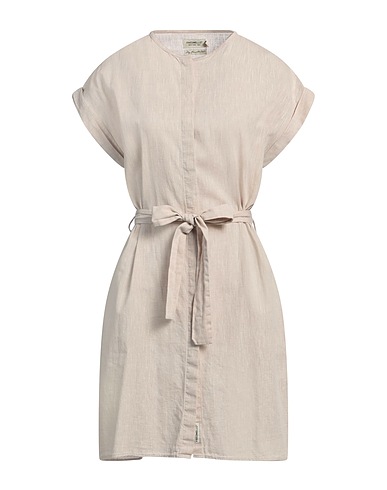 FRED MELLO Shirt dress Beige 70% Cotton, 30% Linen