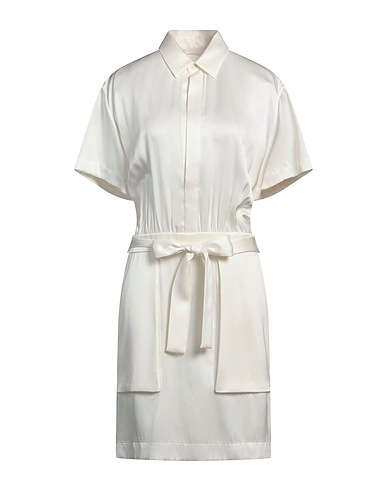 SA SU PHI Kurzes Kleid Elfenbein 57% Seide, 43% Viskose