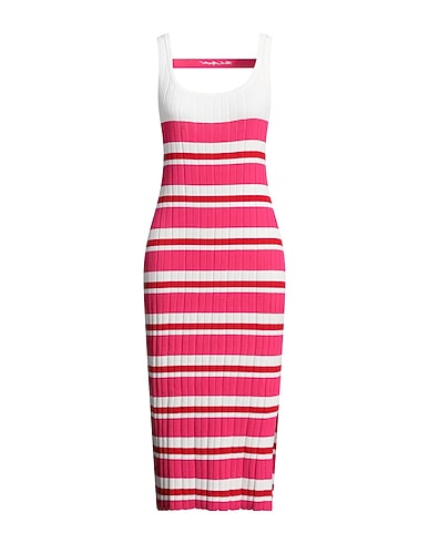 KARL LAGERFELD Midi dress Fuchsia 65% Viscose, 35% Polyamide
