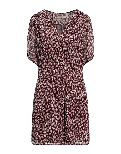 VANESSA BRUNO Short dress Burgundy 60% Viscose, 40% Silk