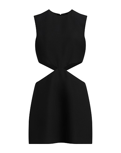VALENTINO GARAVANI Elegant dress Black 65% Virgin Wool, 35% Silk