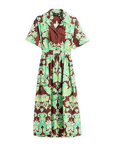 ETRO Vestito chemisier Marrone 100% Cotone
