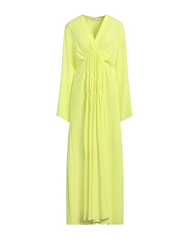 JUCCA Long dress Yellow 69% Acetate, 31% Silk