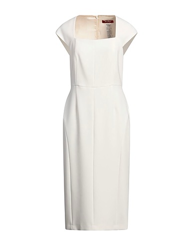 MAX MARA STUDIO Midi dress Ivory 71% Triacetate, 29% Polyester