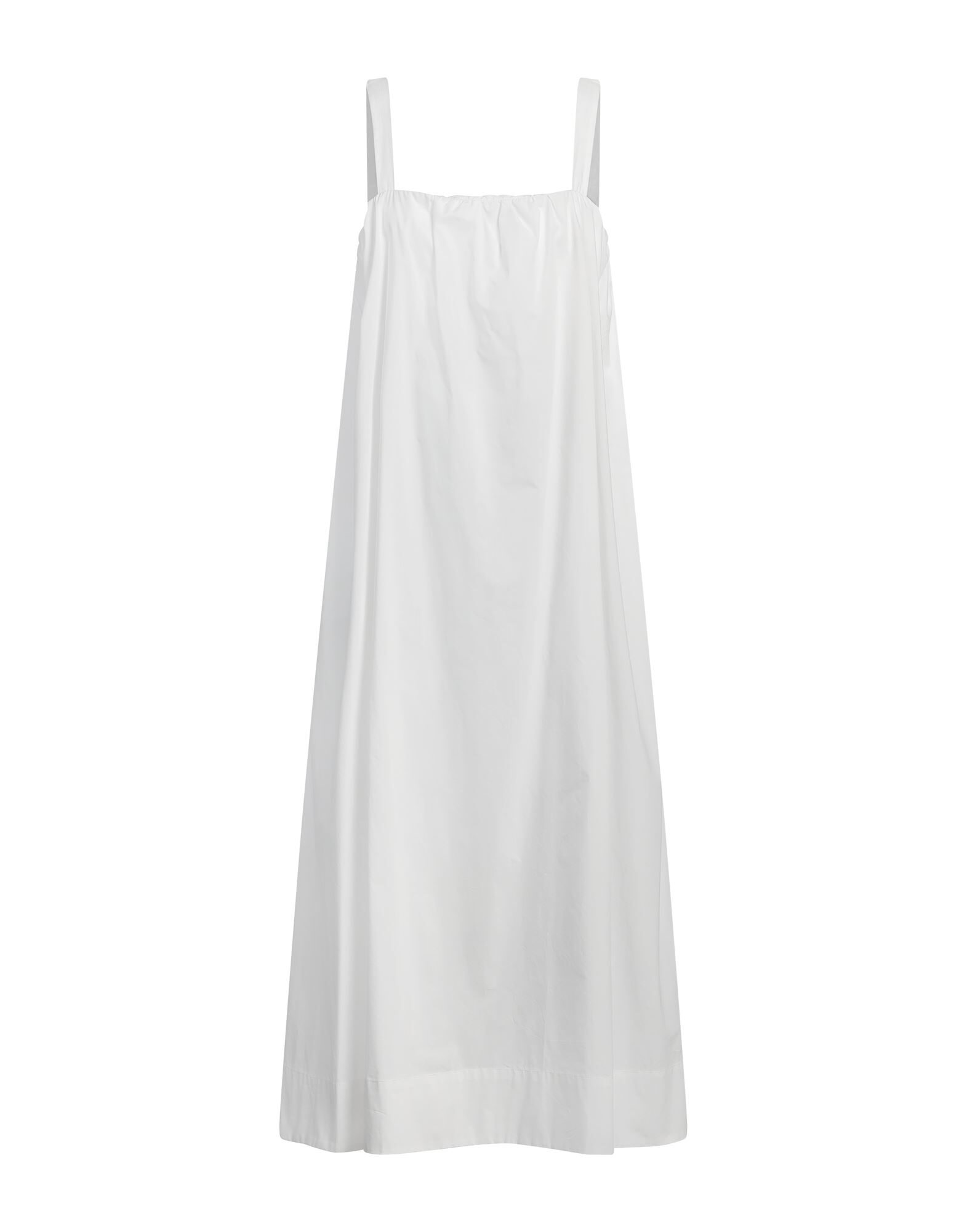 【関税&送料込】Jil Sander Ivory Polyester Sleeveless Down J JIL SANDER | Ivory Women's Long Dress | YOOX