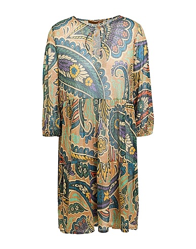SIYU Vestito corto Oro 55% Poliestere, 45% Poliammide