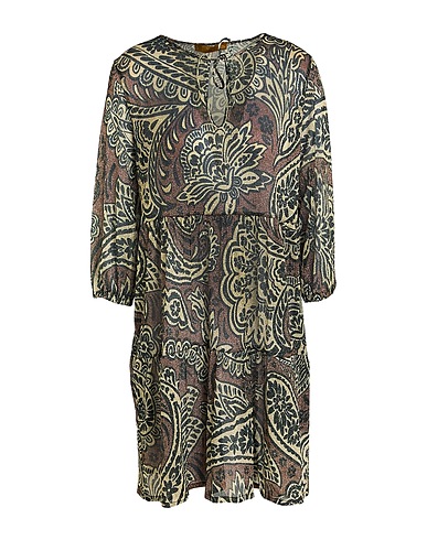 SIYU Short dress Brown 55% Polyester, 45% Polyamide