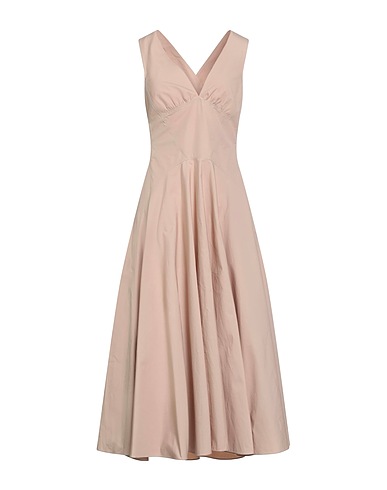 ALAÏA Elegant dress Beige 100% Cotton