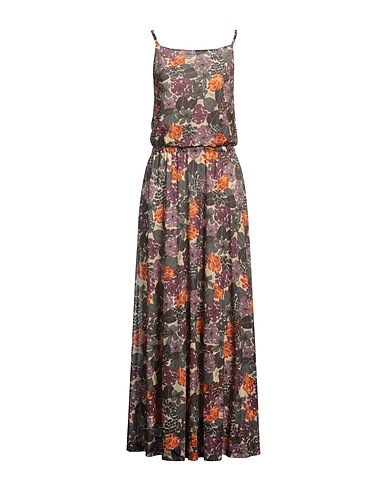 SIYU Langes Kleid Pflaume 84% Viskose, 8% Polyester, 8% Polyamid