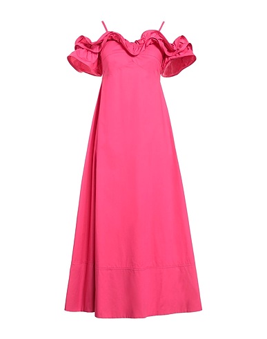 KAOS JEANS Midi dress Fuchsia 100% Cotton