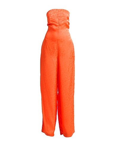 MANILA GRACE Jumpsuits and Dungarees Orange 88% Acetate, 12% Silk
