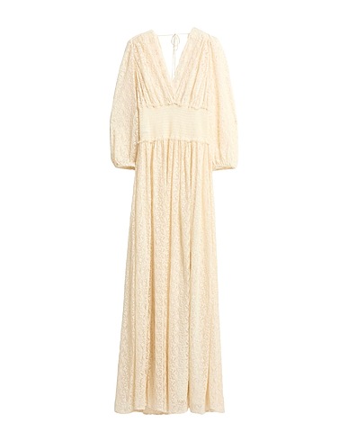 PINKO ロングワンピース・ドレス アイボリー コットン 71% / ナイロン 29%
