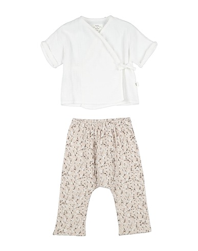 TEDDY & MINOU Baby co-ord  White 100% Cotton