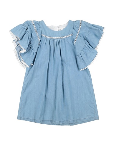 CHLOÉ Dress Blue 100% Cotton