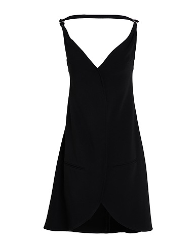COURRÈGES Kurzes Kleid Schwarz 98% Viskose, 2% Elastan