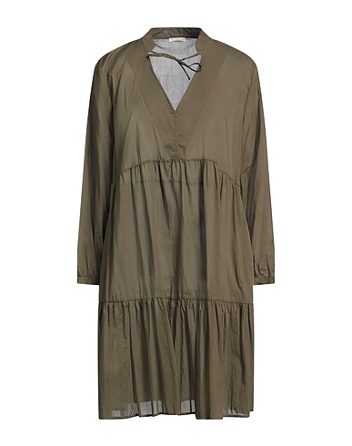 ROBERT FRIEDMAN Short dress Military green 100% Cotton