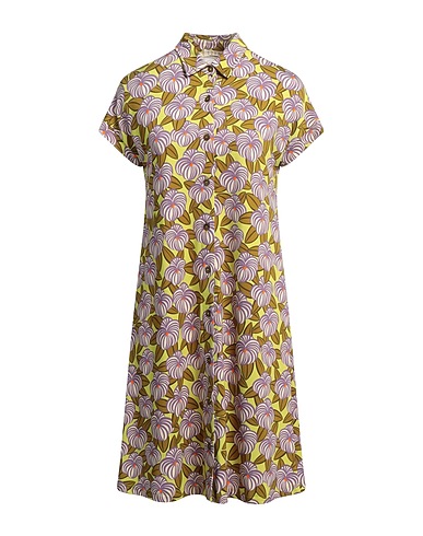 SIYU Shirt dress Lime green 95% Viscose, 5% Elastane