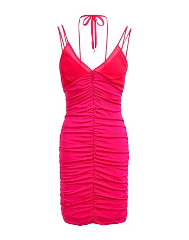 SIMONA CORSELLINI DRESSES Fuchsia 95% Viscose, 5% Elastane
