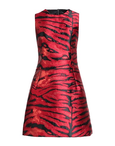 DOLCE&GABBANA Elegant dress Red 94% Polyester, 6% Metallic Polyester
