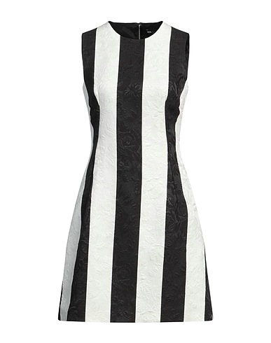 DOLCE&GABBANA Short dress Black 52% Cotton, 32% Viscose, 16% Silk