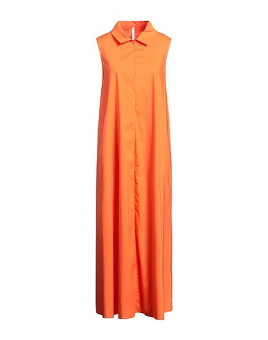 IMPERIAL Long dress Orange 100% Cotton
