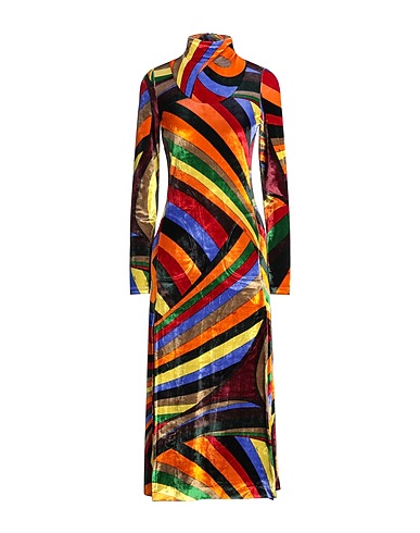 PUCCI Midi dress Red 75% Viscose, 20% Polyamide, 5% Elastane