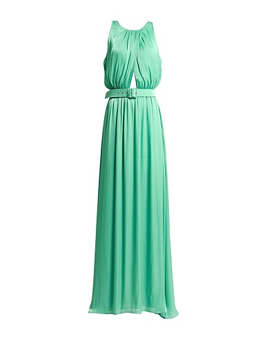 STELIOS KOUDOUNARIS Robe longue Vert clair 46% Rayonne, 32% Viscose, 22% PES - Polyethersulfone