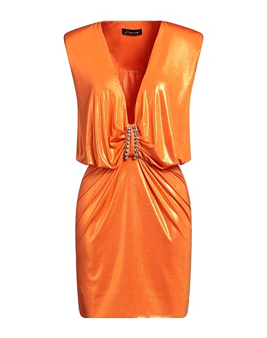 DRAMÉE Sheath dress Orange 92% Polyester, 8% Elastane