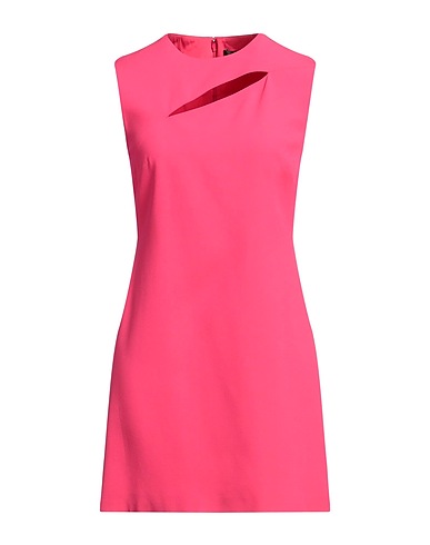 VERSACE Short dress Magenta 74% Acetate, 26% Viscose