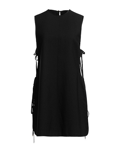 ROSETTA GETTY Vestito corto Nero 60% Viscosa, 36% Cotone, 4% Seta