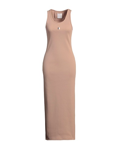 GIVENCHY Long dress Sand 98% Cotton, 2% Elastane